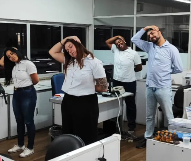 Ginástica laboral compensatória para melhoria da saúde mental