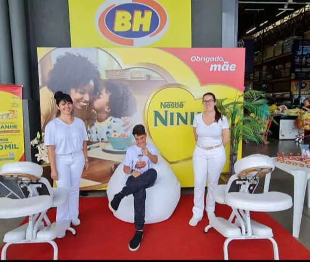 Massagem em eventos de lançamentos de produtos