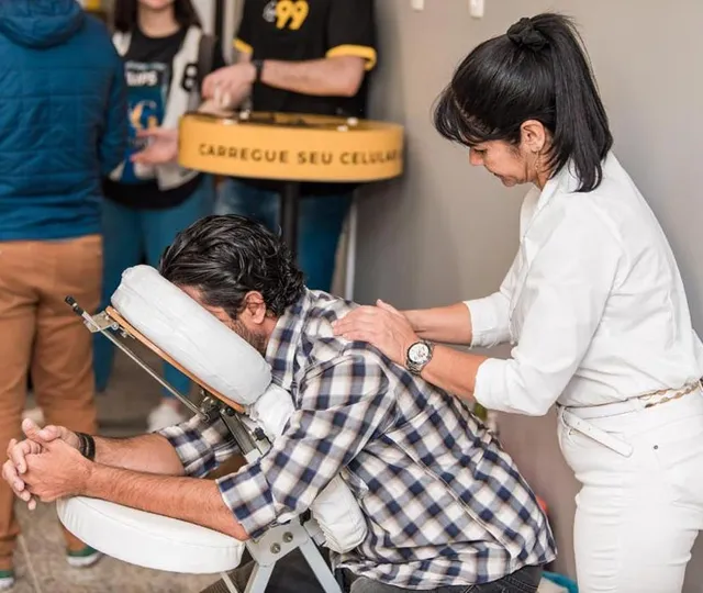 Massagem em eventos de negócios