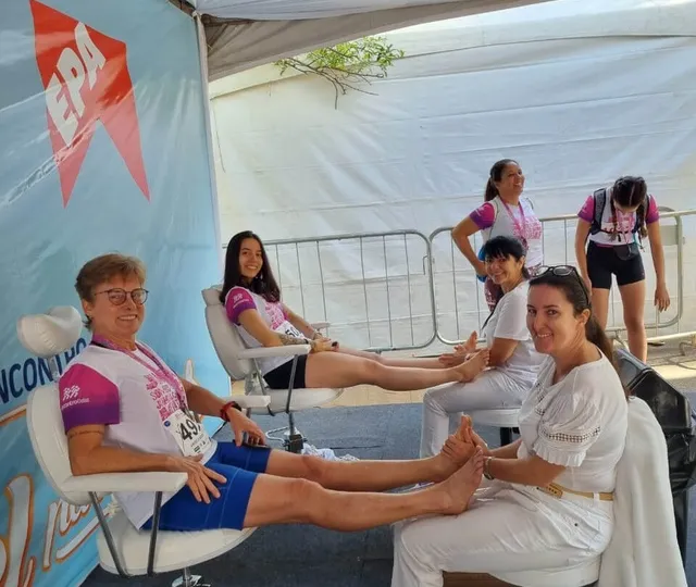 Massagem nos pés para eventos