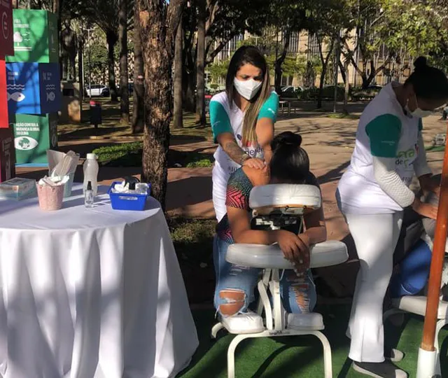 Massagem para relaxamento pós-corrida