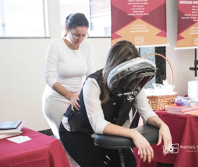 Quick massage para incentivo ao bem-estar