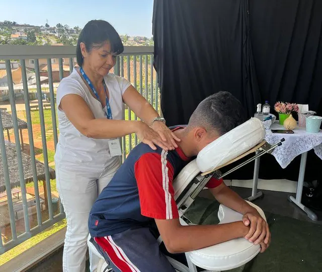 Serviço de massagem para relaxamento