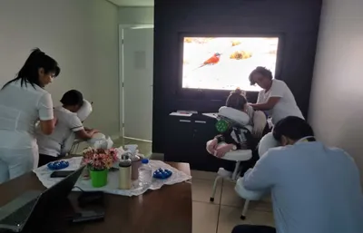 Massagem em eventos de bem-estar