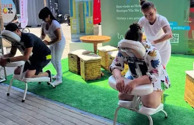 massagem para alívio de tensões musculares