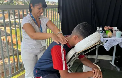 Serviço de massagem para relaxamento