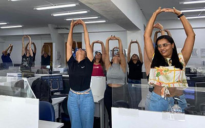 Ginástica laboral para aumentar a produtividade