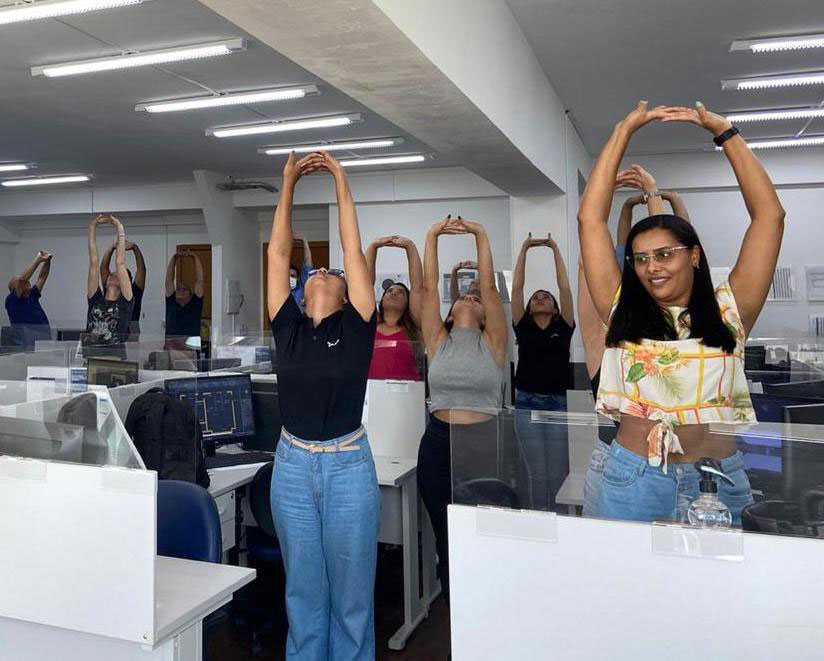 Ginástica laboral para aumentar a produtividade