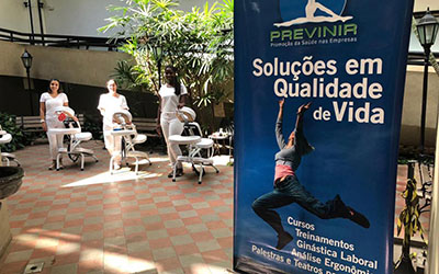 Massagem em feiras e congressos