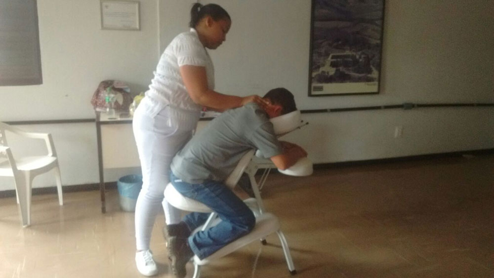 Quick Massage para Feiras e Congressos