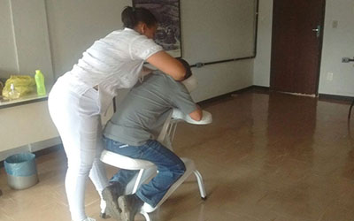 Quick massage para feiras